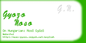 gyozo moso business card