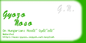 gyozo moso business card